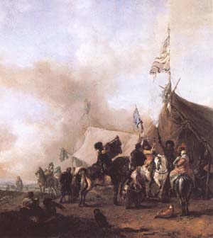 Cavalry at a Sutler